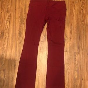 The Limited Pants - Maroon Stretchy Dress Pants The Limited Pants - Maroon Stretchy Dress Pants